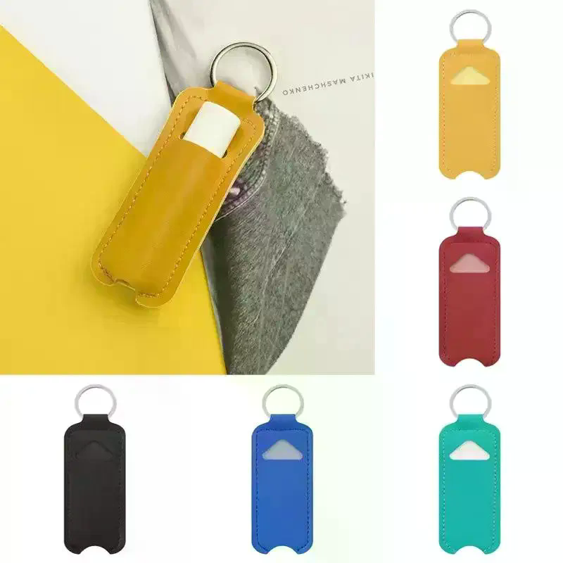 Lip Balm - Estuche de cuero sintético para bálsamo
