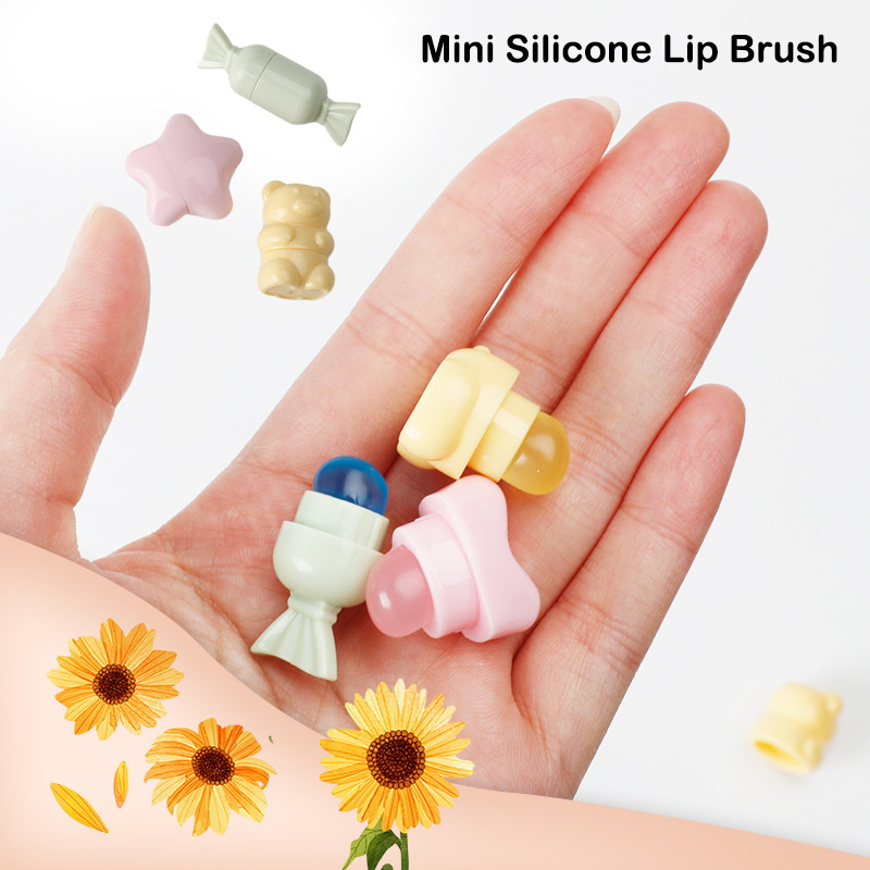 Lip Balm - Mini cepillo de labios de silicona,