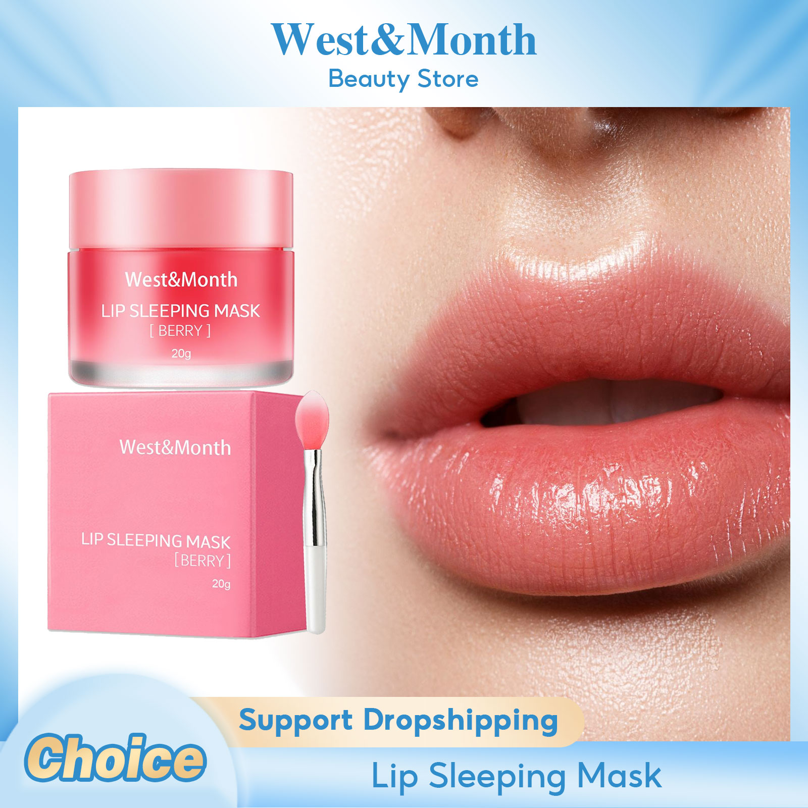Night Cream - Mascarilla labial para dormir, antiagrietado, exfoliante,