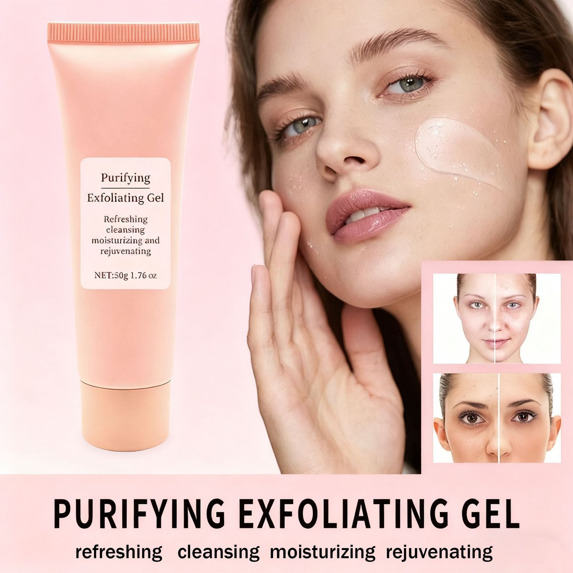 Gel exfoliante facial de 50 g, - Cleanser Face reseña y precio