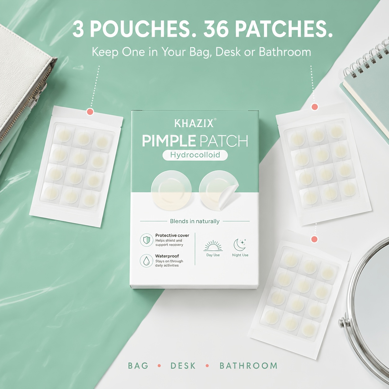 12/36 unidades de parches para - Skincare China reseña y precio
