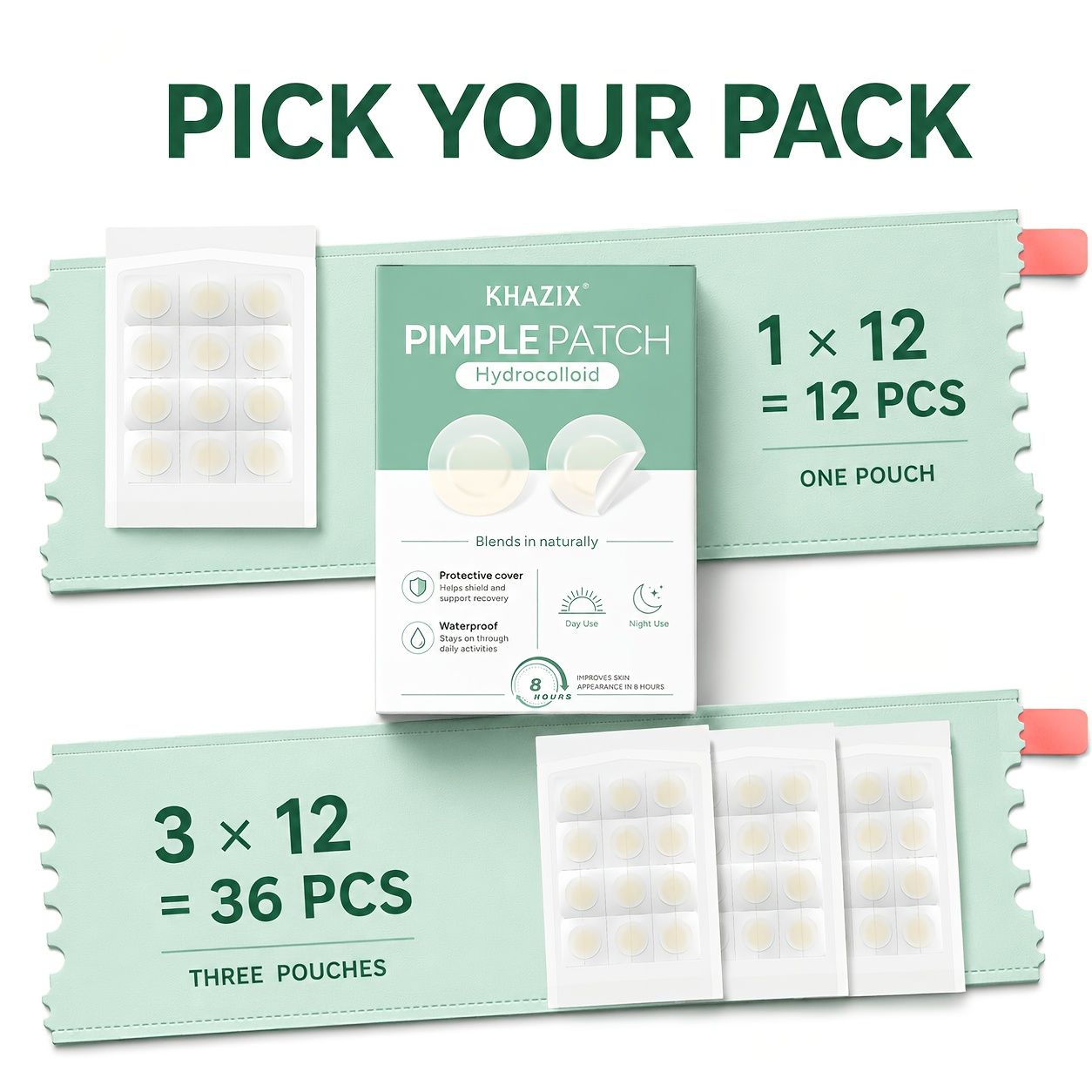 12/36 unidades de parches para - Skincare China reseña y precio