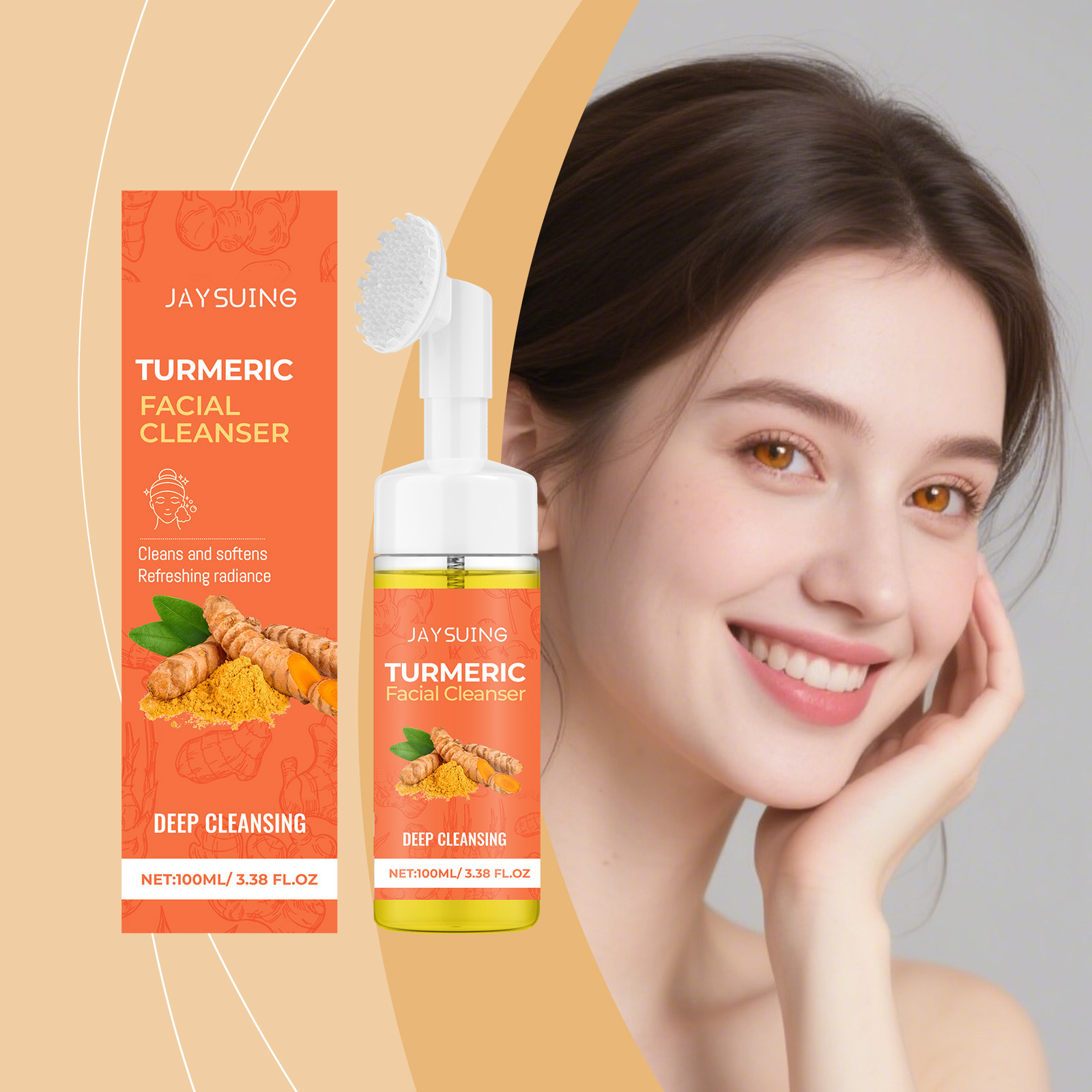 Mousse de limpieza de cúrcuma, - Cleanser Face reseña y precio