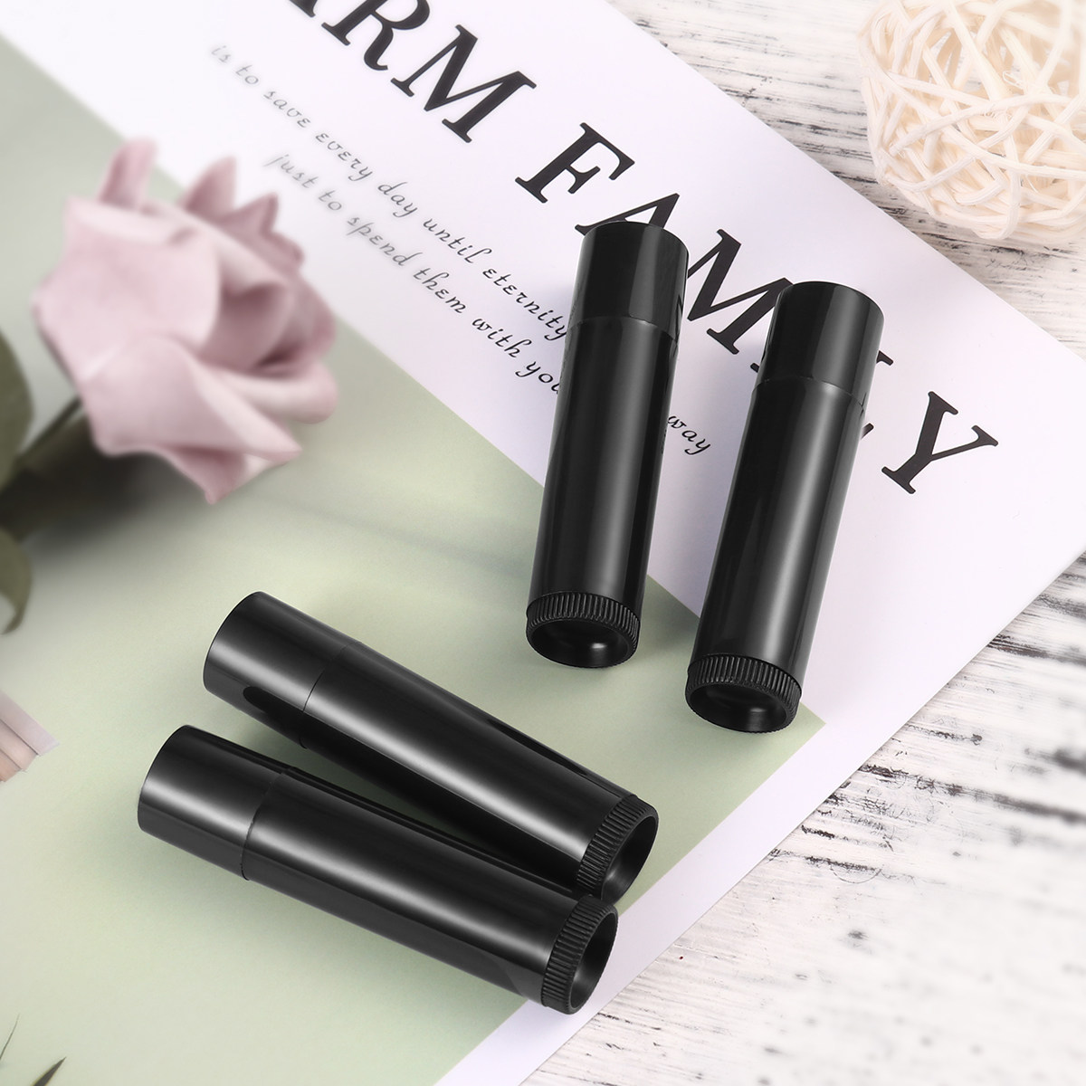 25 tubos transparentes de poli - Lip Balm reseña y precio
